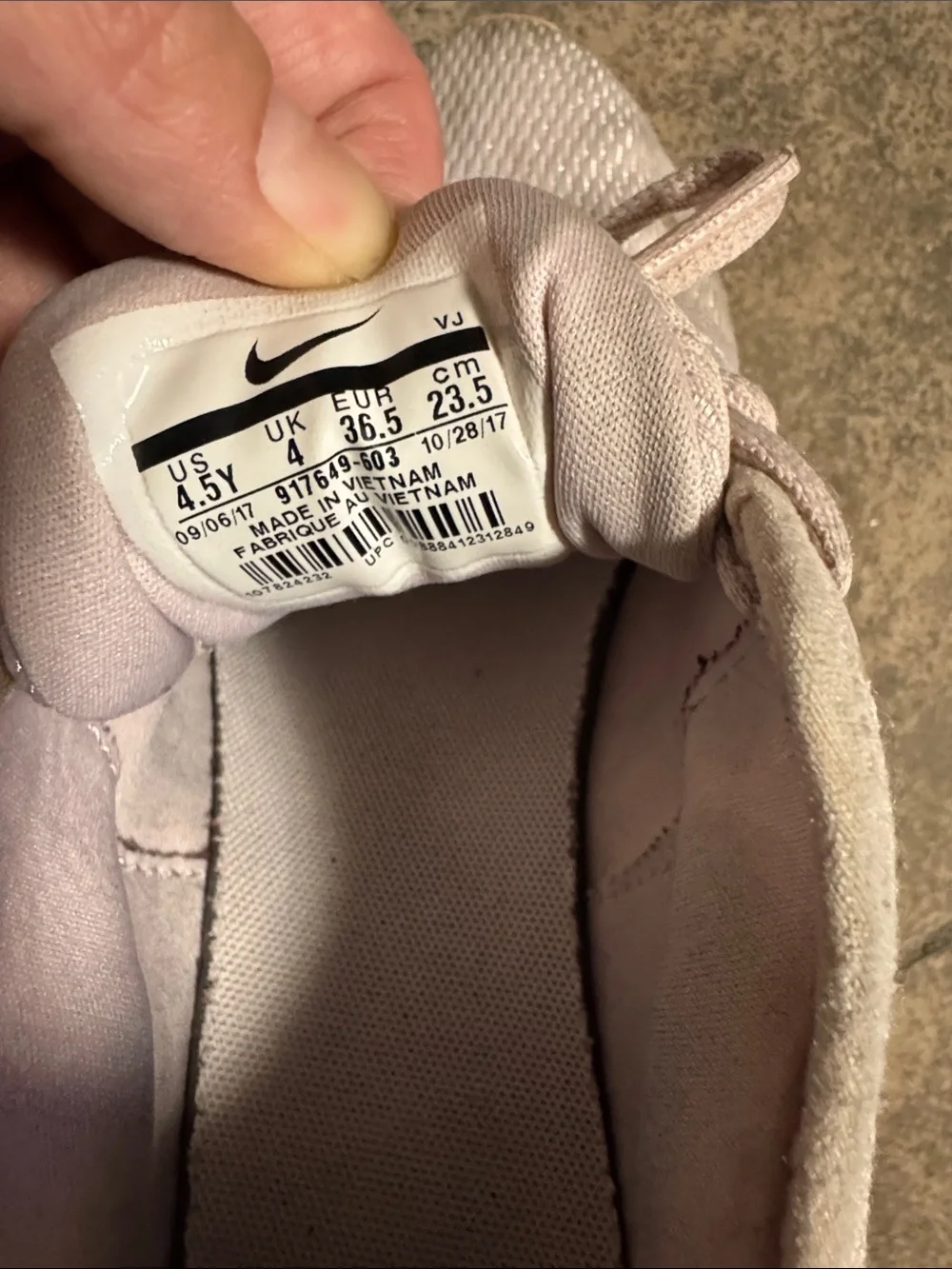 Nike Light Pink Mesh Running Sneakers